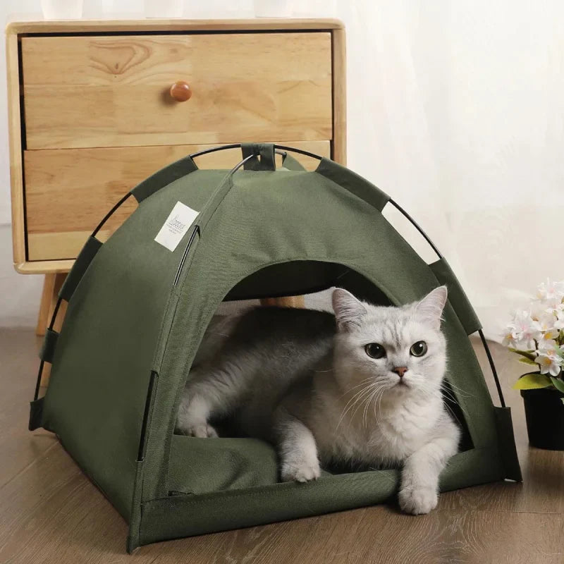 Tenda com Almofada Quente de Cama para Gatos