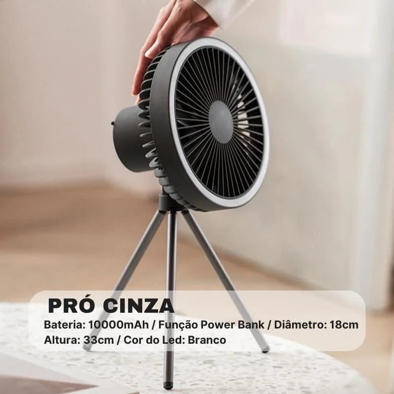 Ventilador de Coluna Portátil Recarregável de Mesa PowerBreeze Lenogue