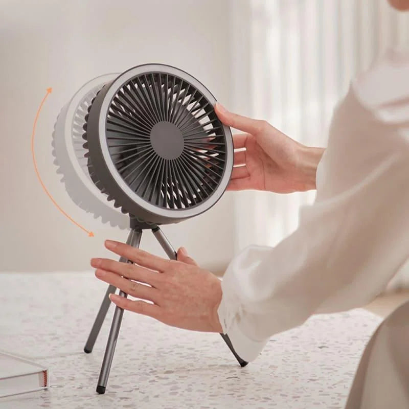 Ventilador de Coluna Portátil Recarregável de Mesa PowerBreeze Lenogue