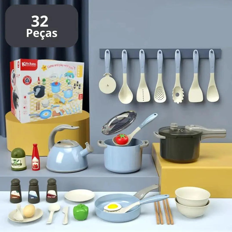 Kit 32 Peças Cozinha Infantil